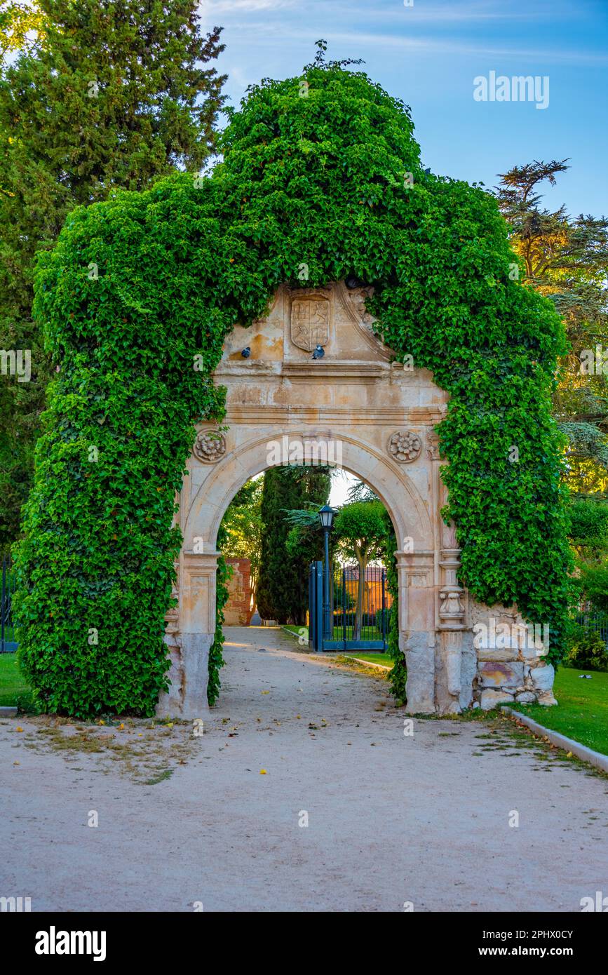 Castillo Park in Spanish town Zamora Stock Photo Alamy