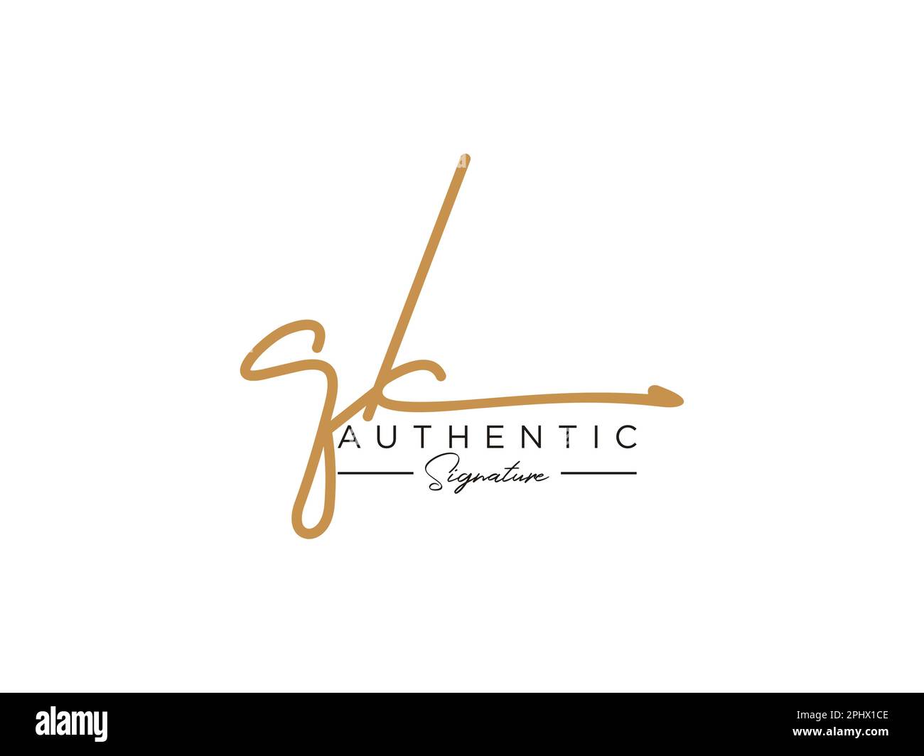 Letter QK Signature Logo Template Vector Stock Vector Image & Art - Alamy