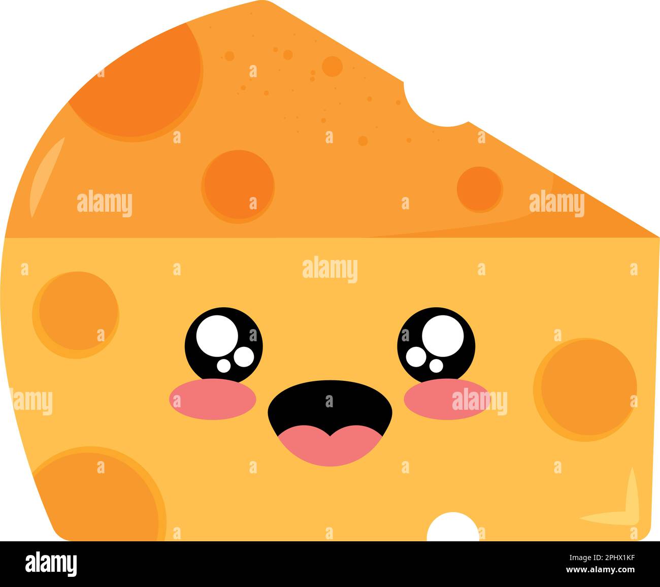 cute cheese portion kawaii character Stock Vector Image & Art Alamy