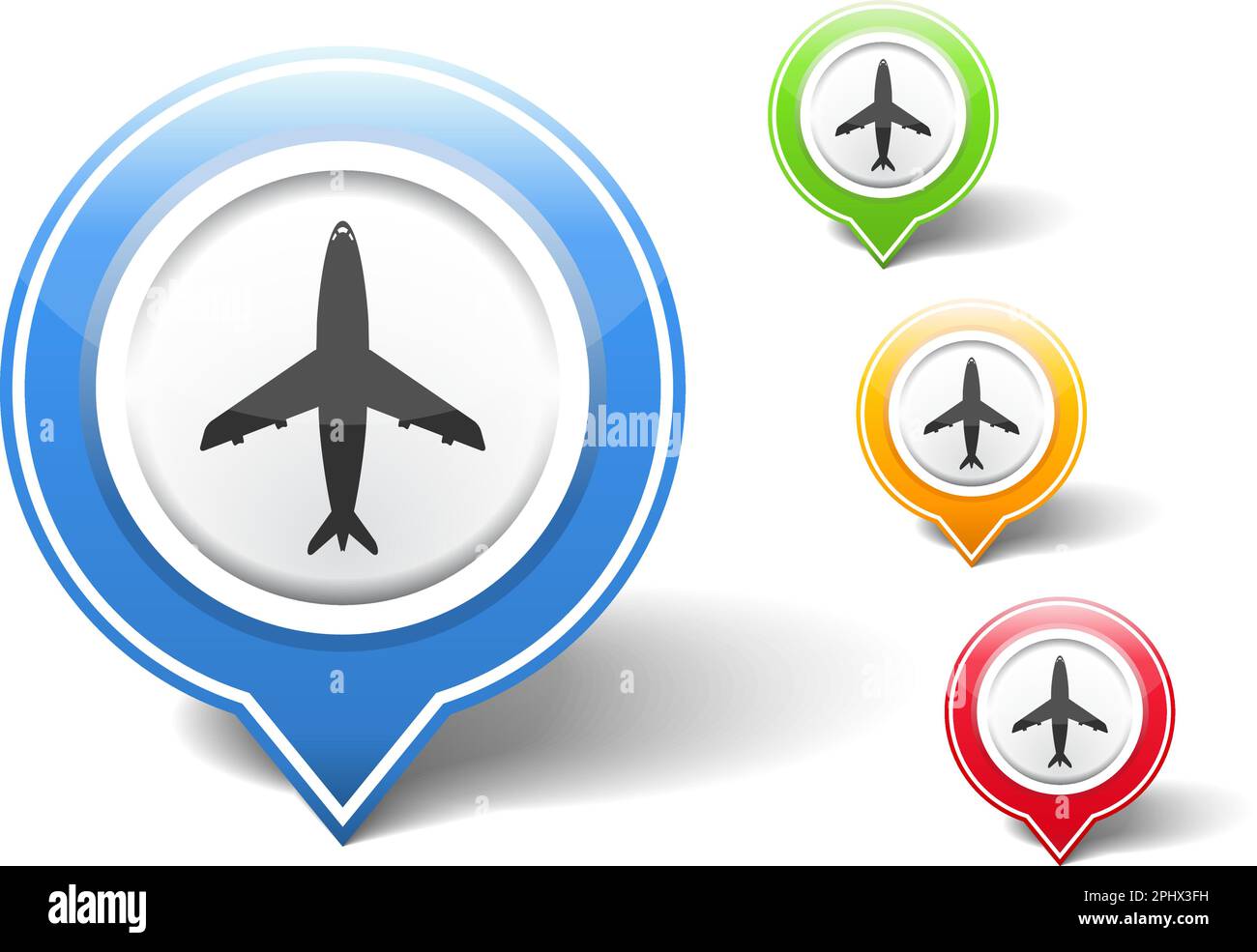 Airplane transportation pointer illustration hi-res stock photography ...