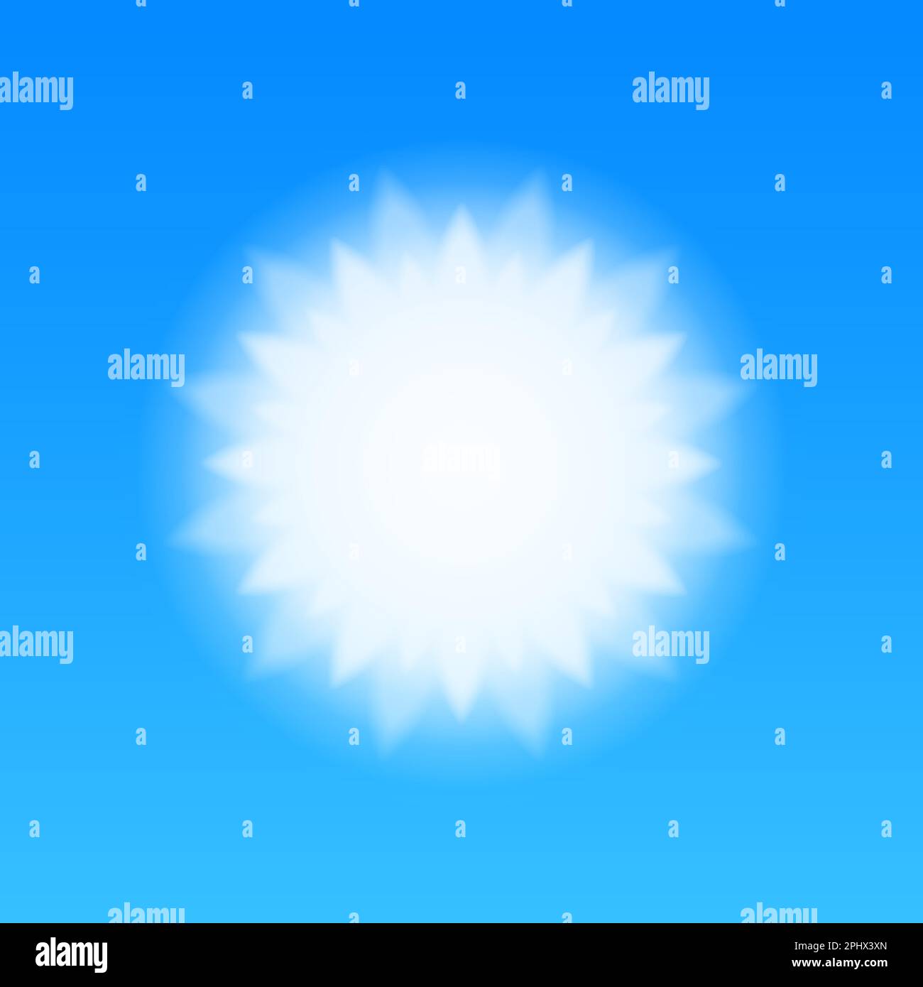 Sun in a blue sky, vector eps10 illustration Stock Vector Image & Art ...