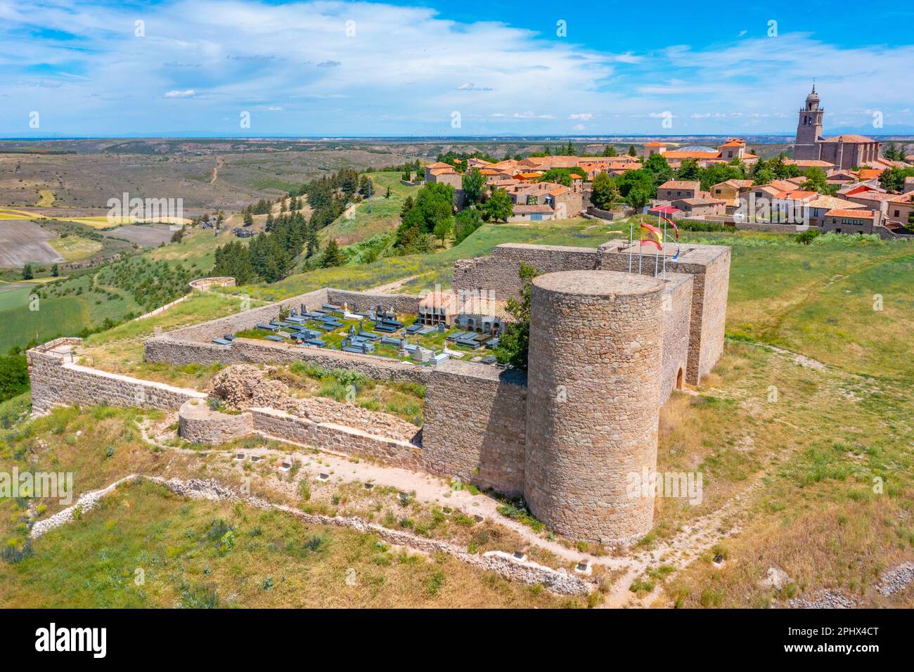 Alcazaba castle at Spanish town Medinaceli Stock Photo - Alamy