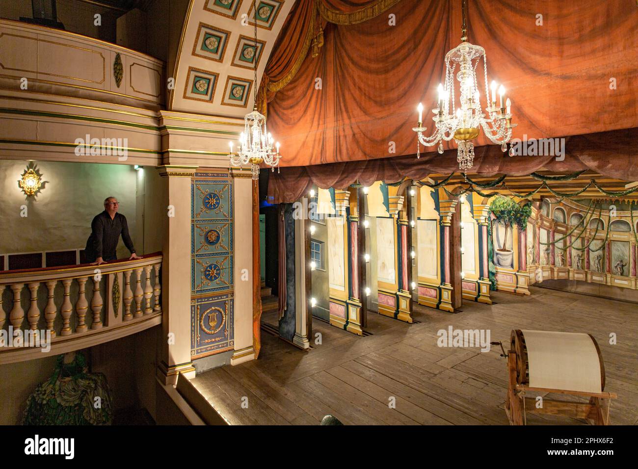 Ekhof Theatre located in Schloss Friedenstein Gotha, Thuringia, Germany, Europe Stock Photo