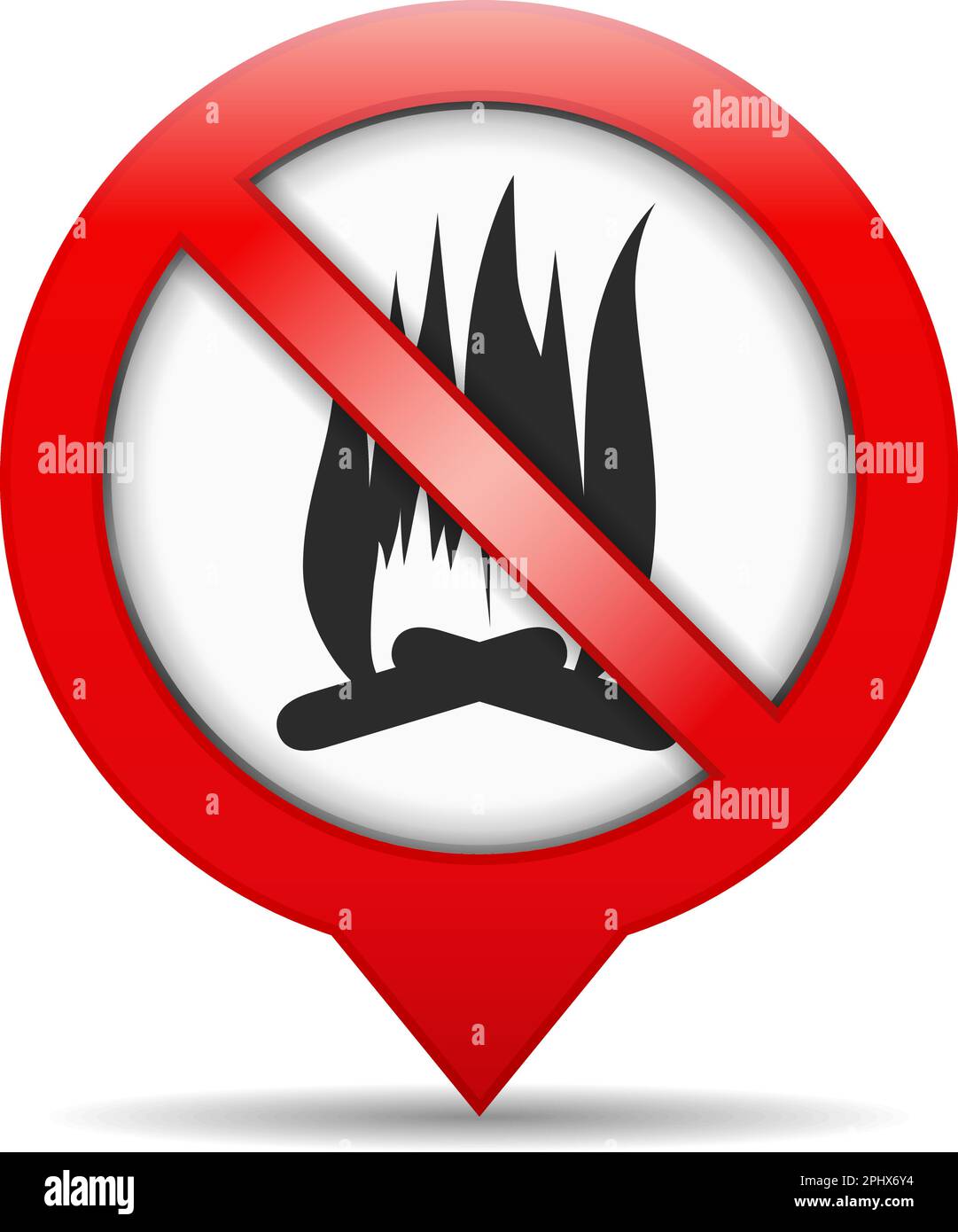 No fire sign, vector eps10 illustration Stock Vector Image & Art Alamy