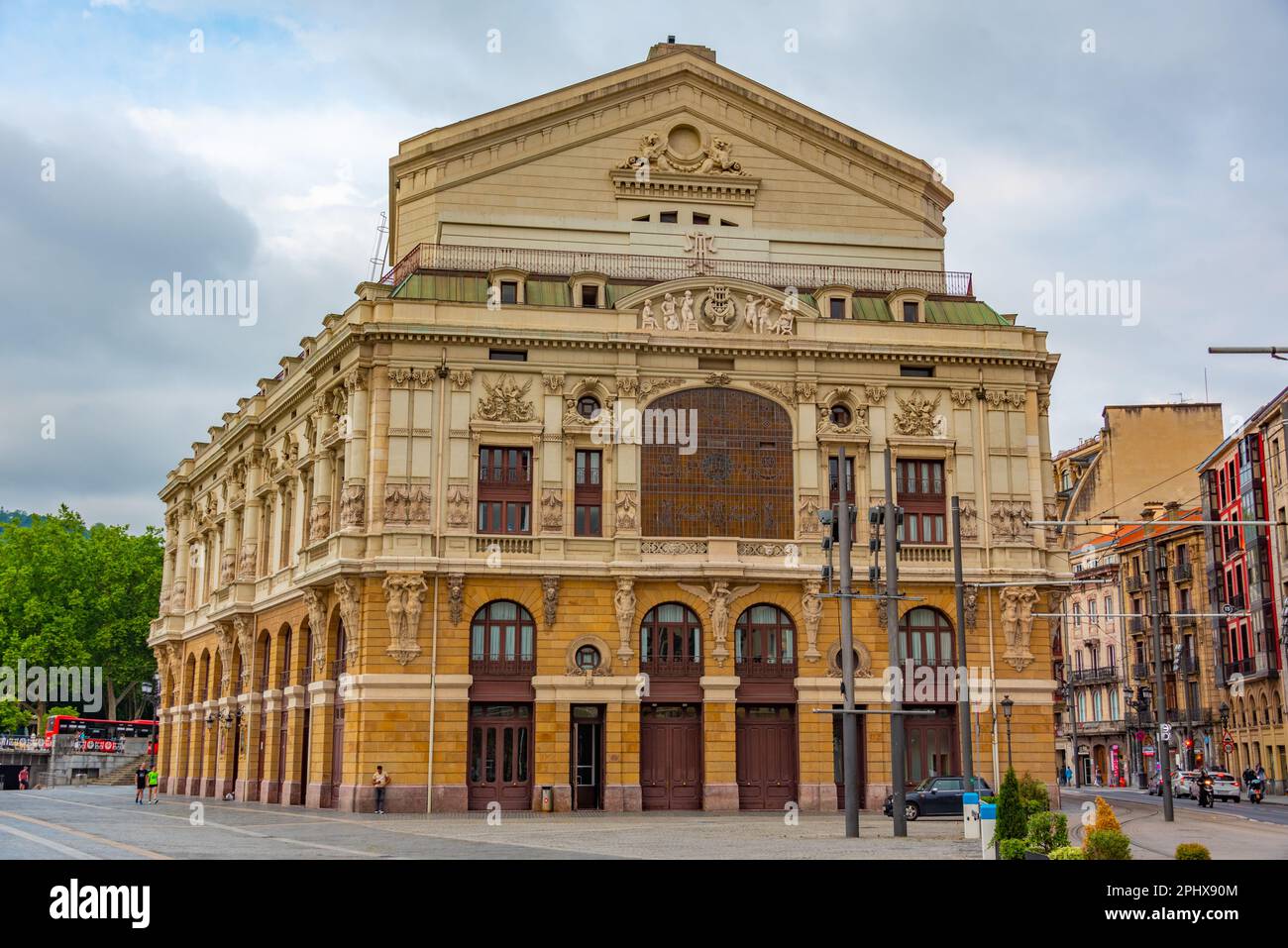 Arriaga theatre in the spanish city Bilbao. Stock Photo