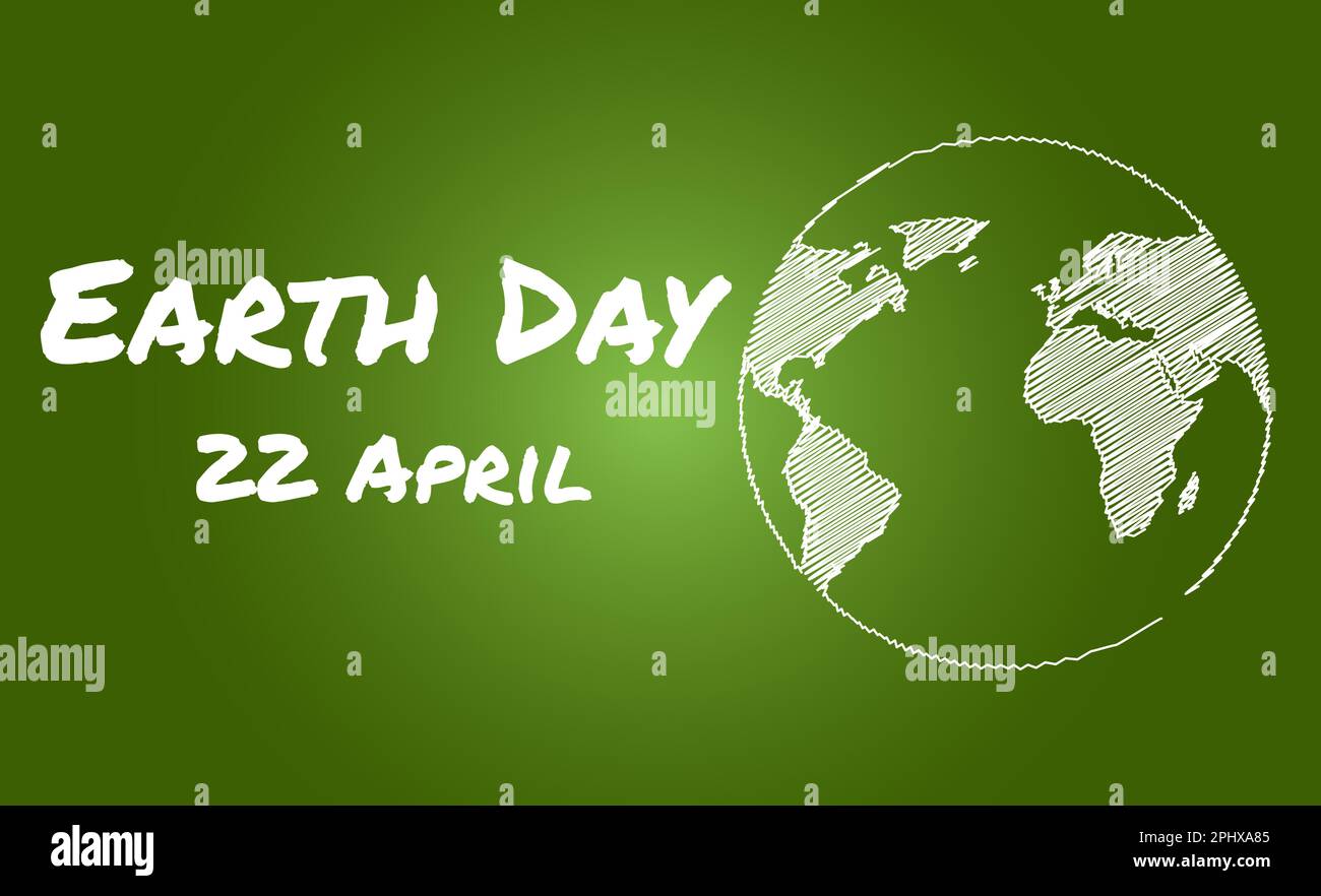 Earth Day 22 April concept poster, banner. 2023 theme - Invest in our planet Stock Vector