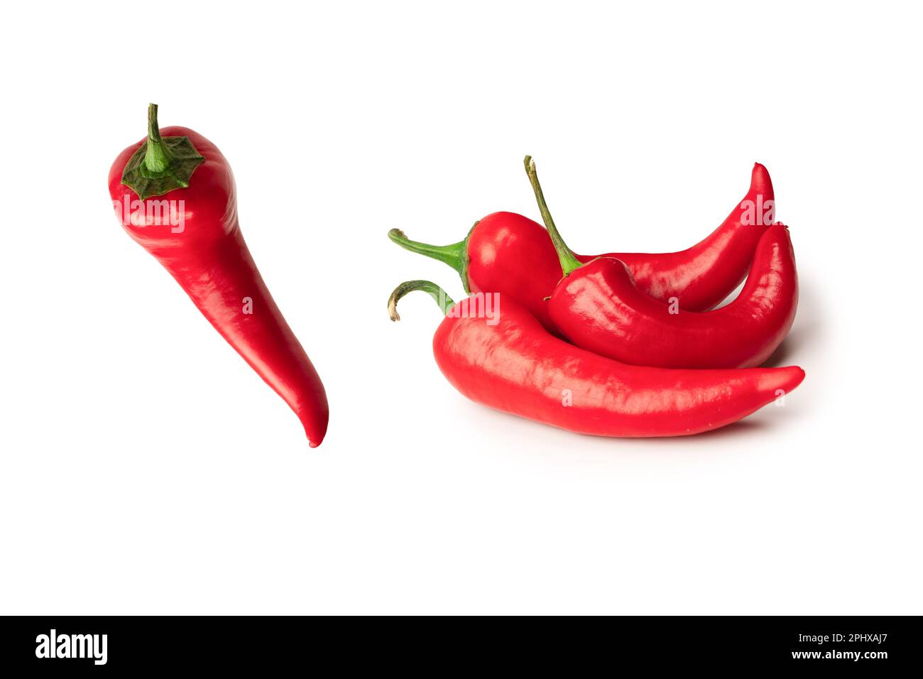 Red hot chili pepper isolated on a white background Stock Photo - Alamy