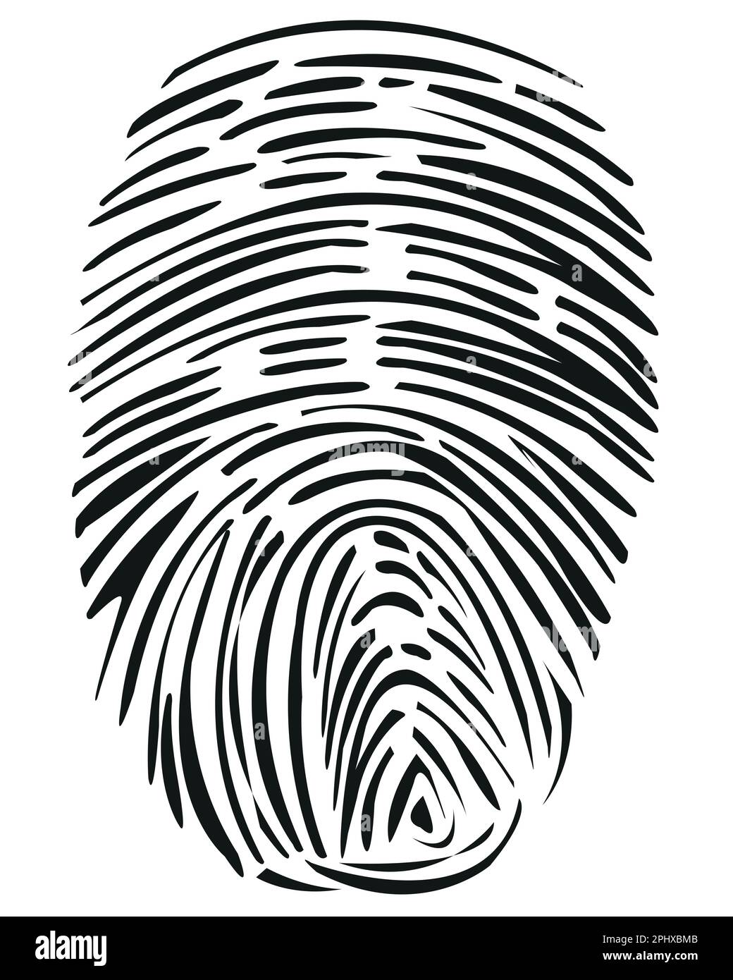 fingerprint-of-the-person-on-white-background-is-insulated-stock-vector