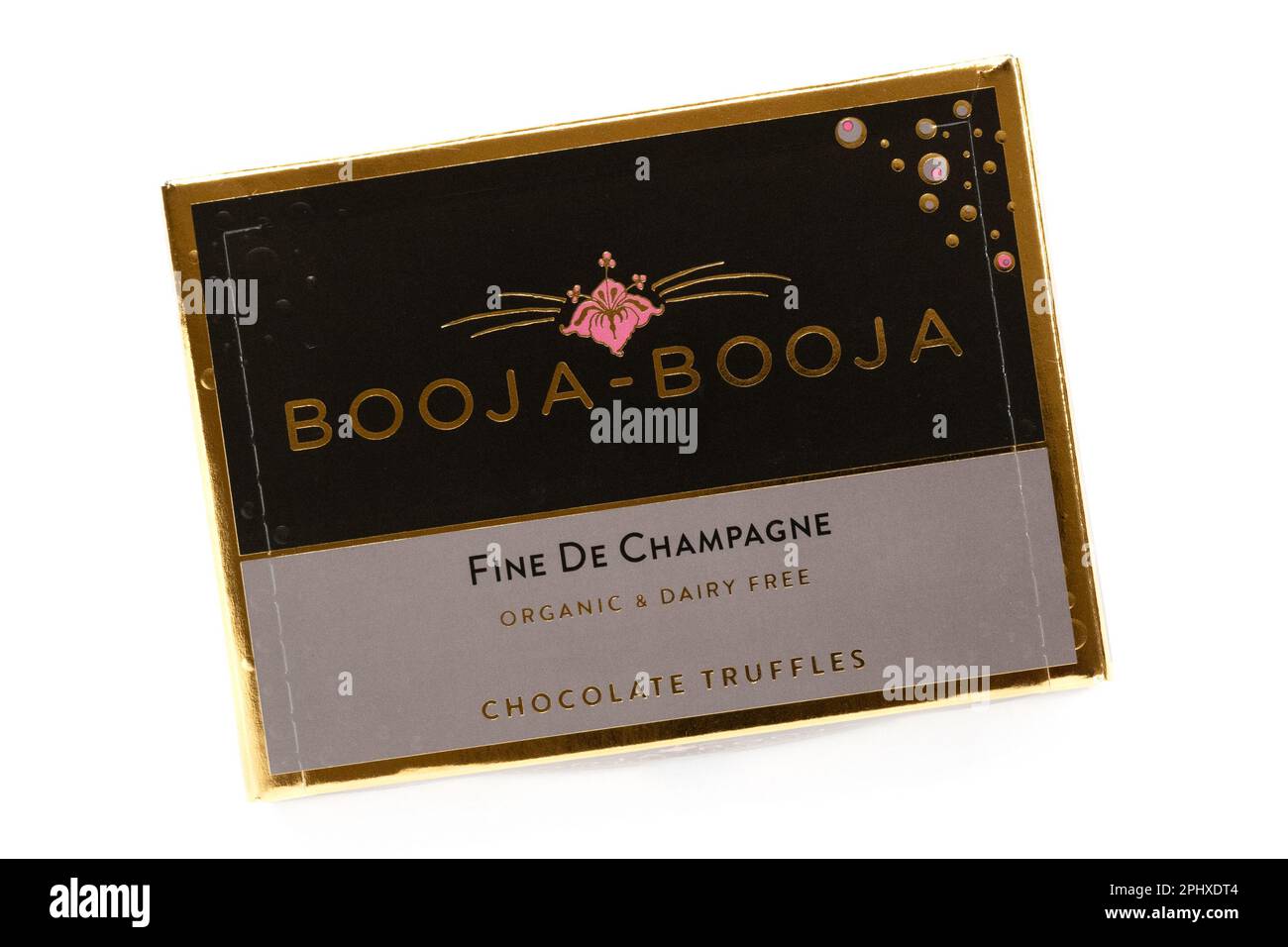 Booja Booja Fine de Champagne Organic and Dairy Free chocolate truffles Stock Photo