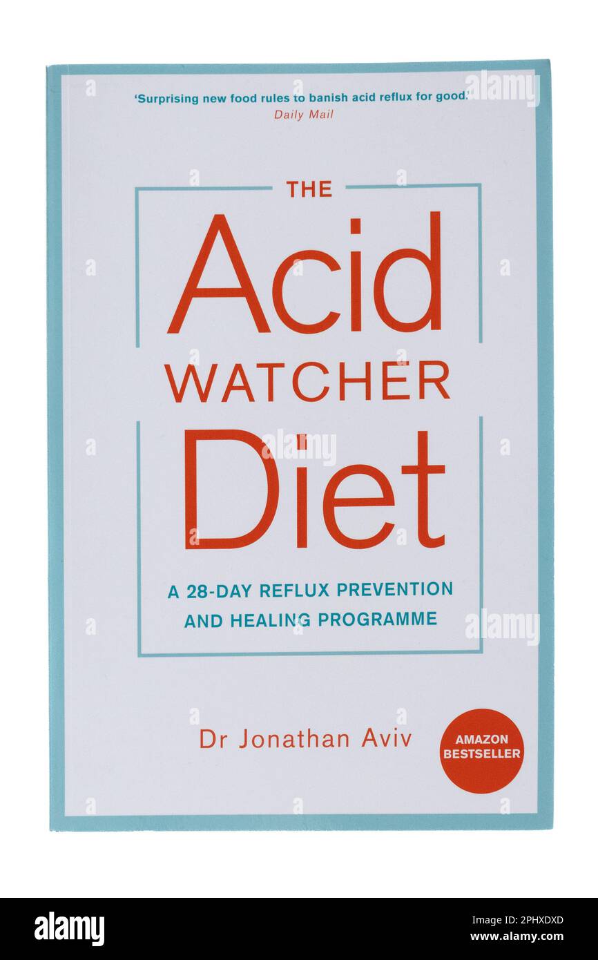 The Acid Watcher Diet reflux prevention and healing programme by Dr Jonathan Aviv Stock Photo