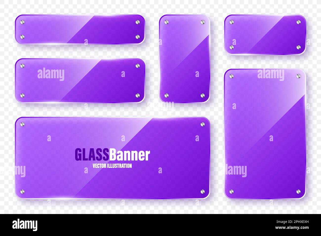 Premium Vector  Glass plate on a transparent background glass with glare  and light realistic transparent glass window in a rectangular frame