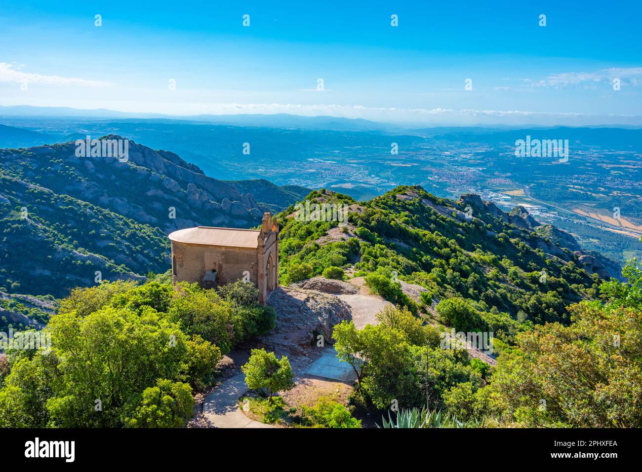 Ermita de Sant Joan at Montserrat mountain in Spain Stock Photo - Alamy