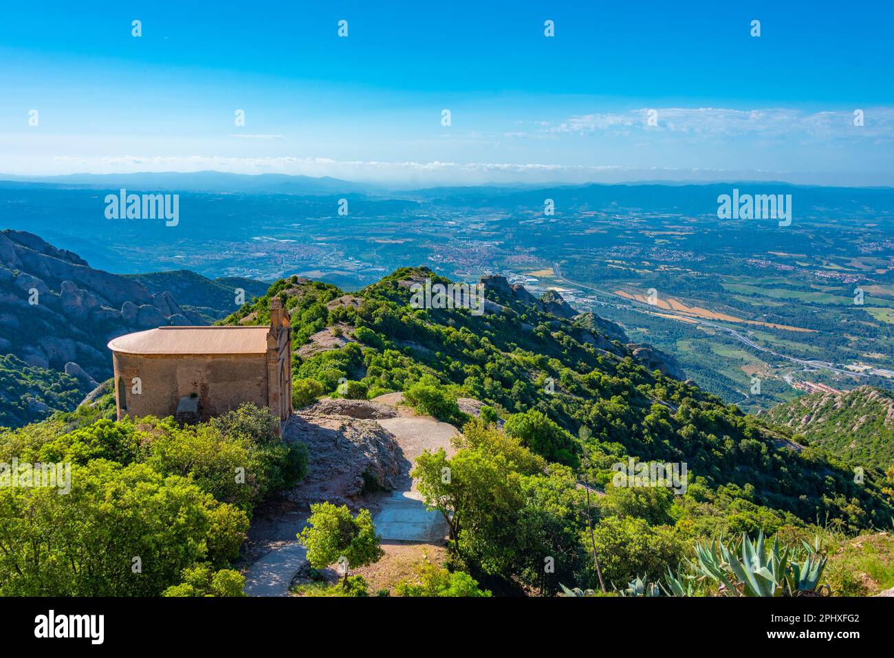 Ermita de Sant Joan at Montserrat mountain in Spain Stock Photo - Alamy