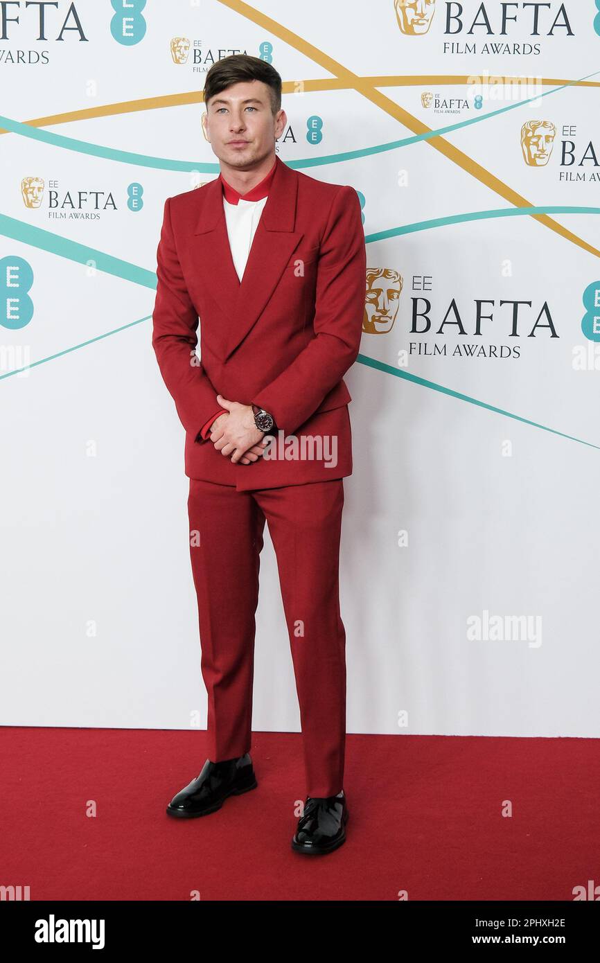 Barry Keoghan photographed during The 2023 EE BAFTA Film Awards Red
