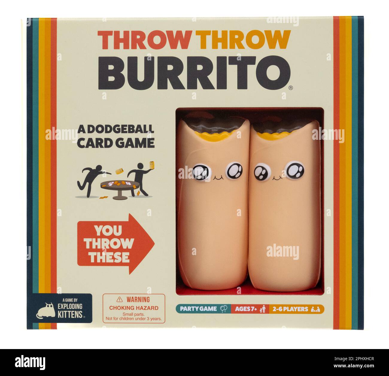 Throw Throw Burrito game Stock Photo