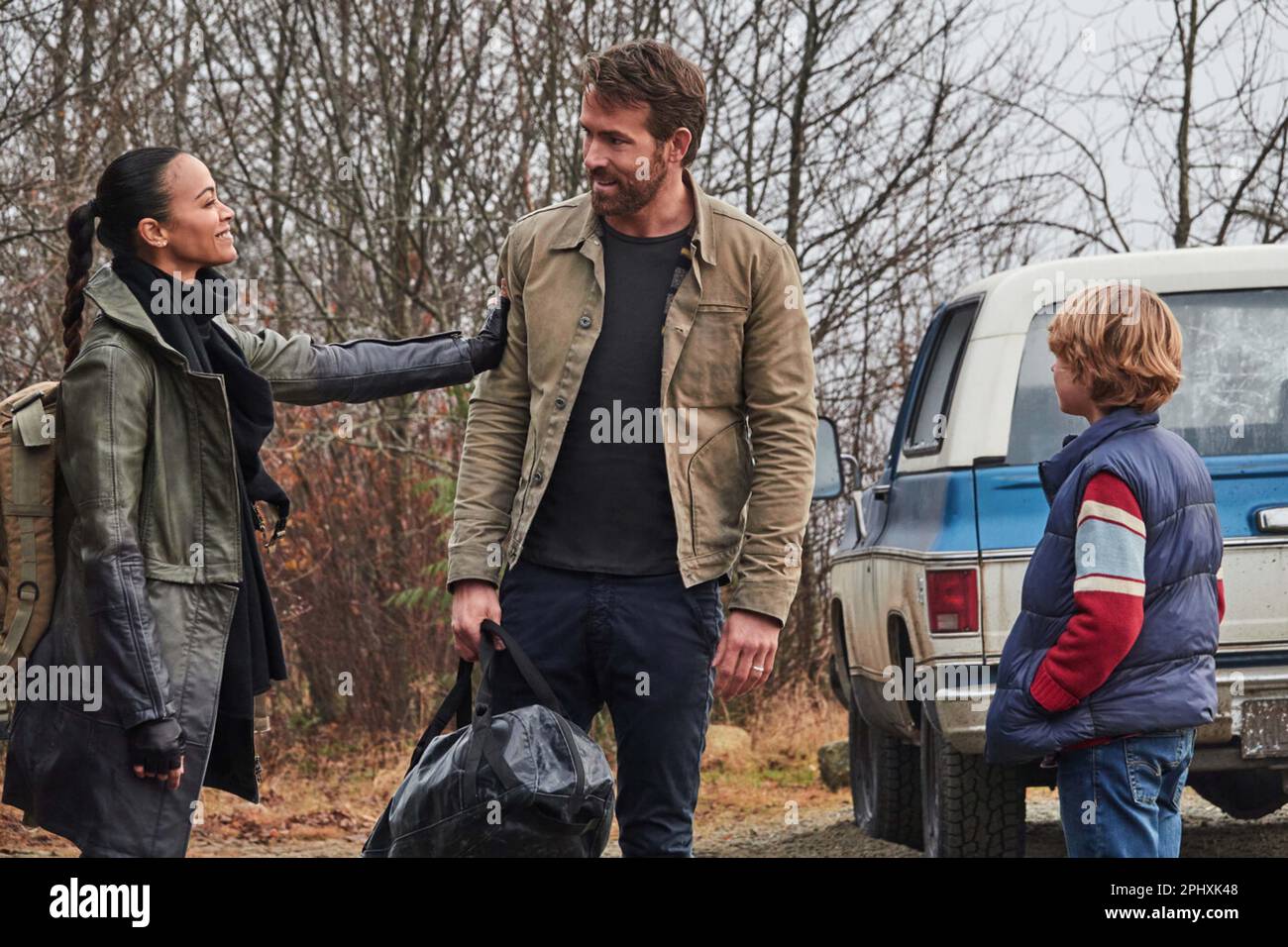 THE ADAM PROJECT (2022) ZOE SALDANA RYAN REYNOLDS WALKER SCOBELL SHAWN