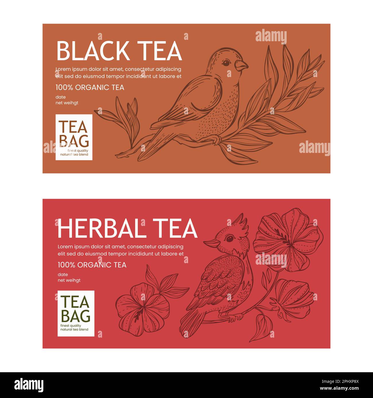 Pack of tea Stock Vector Images - Page 2 - Alamy