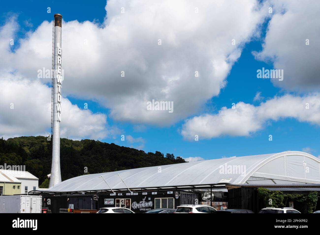 Brewtown in Upper Hutt, New Zealand, a visitor attraction with numerous craft beer breweries and