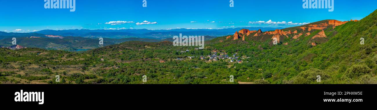 Las Medulas - ancient gold mining site near Ponferrada in Spain. Stock Photo