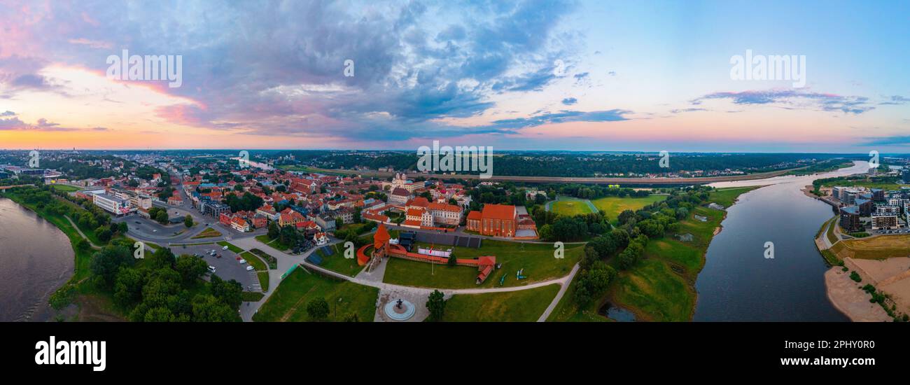Kaunas old town panorama hi-res stock photography and images - Alamy