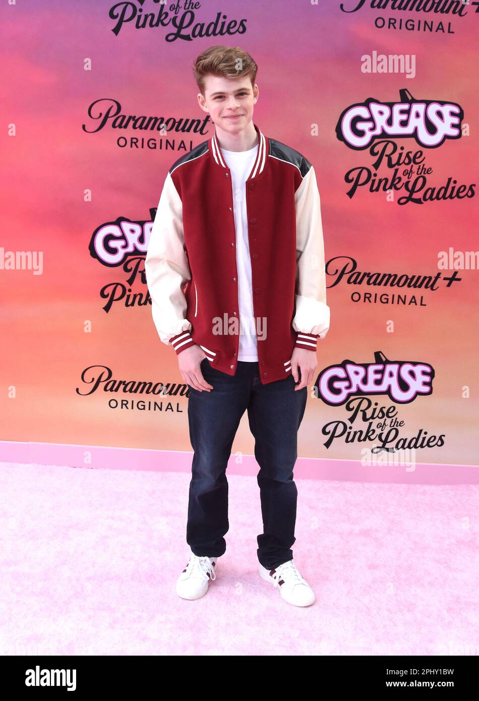 Los Angeles, California, USA. 29th March 2023 Merrick Hanna attends the ...