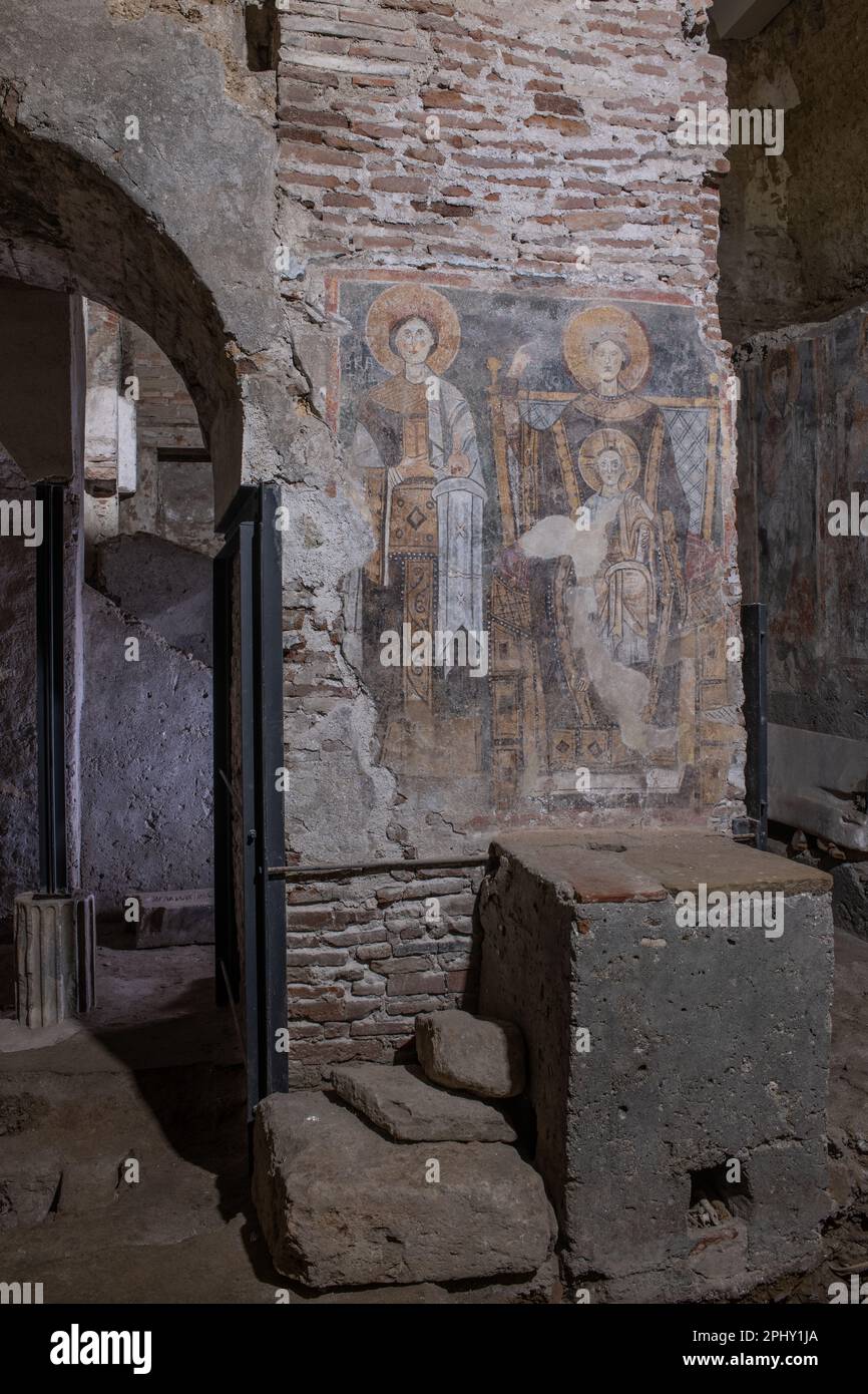 Complesso monumentale di San Pietro a Corte, Salerno, Campania Stock