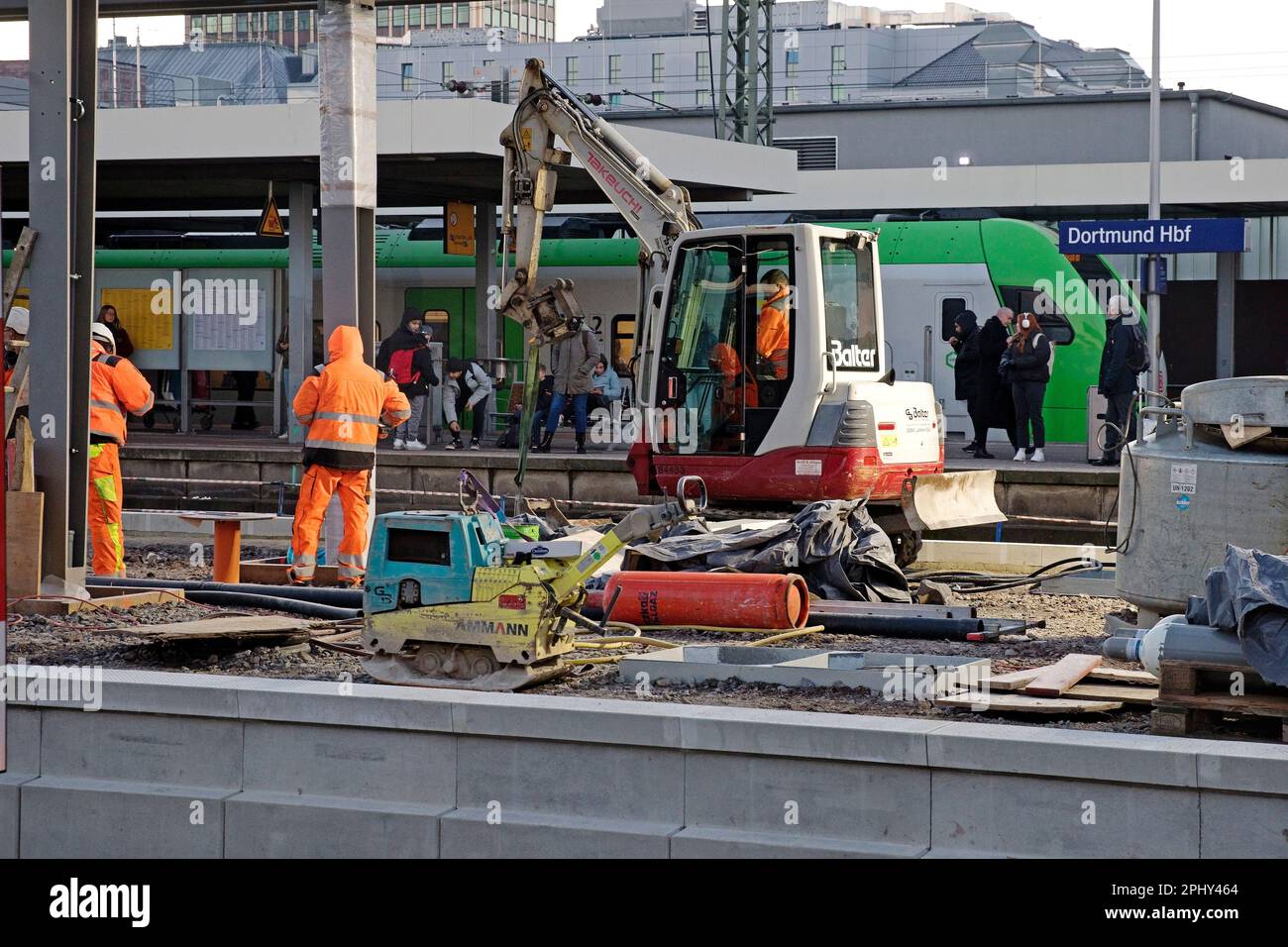 Construction work central station hires stock photography and images