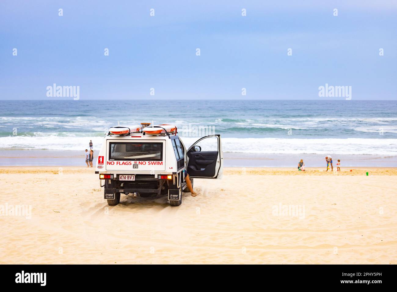 Surfers Paradise QLD Australia 9 March 2023 Lifeguard vehicle on