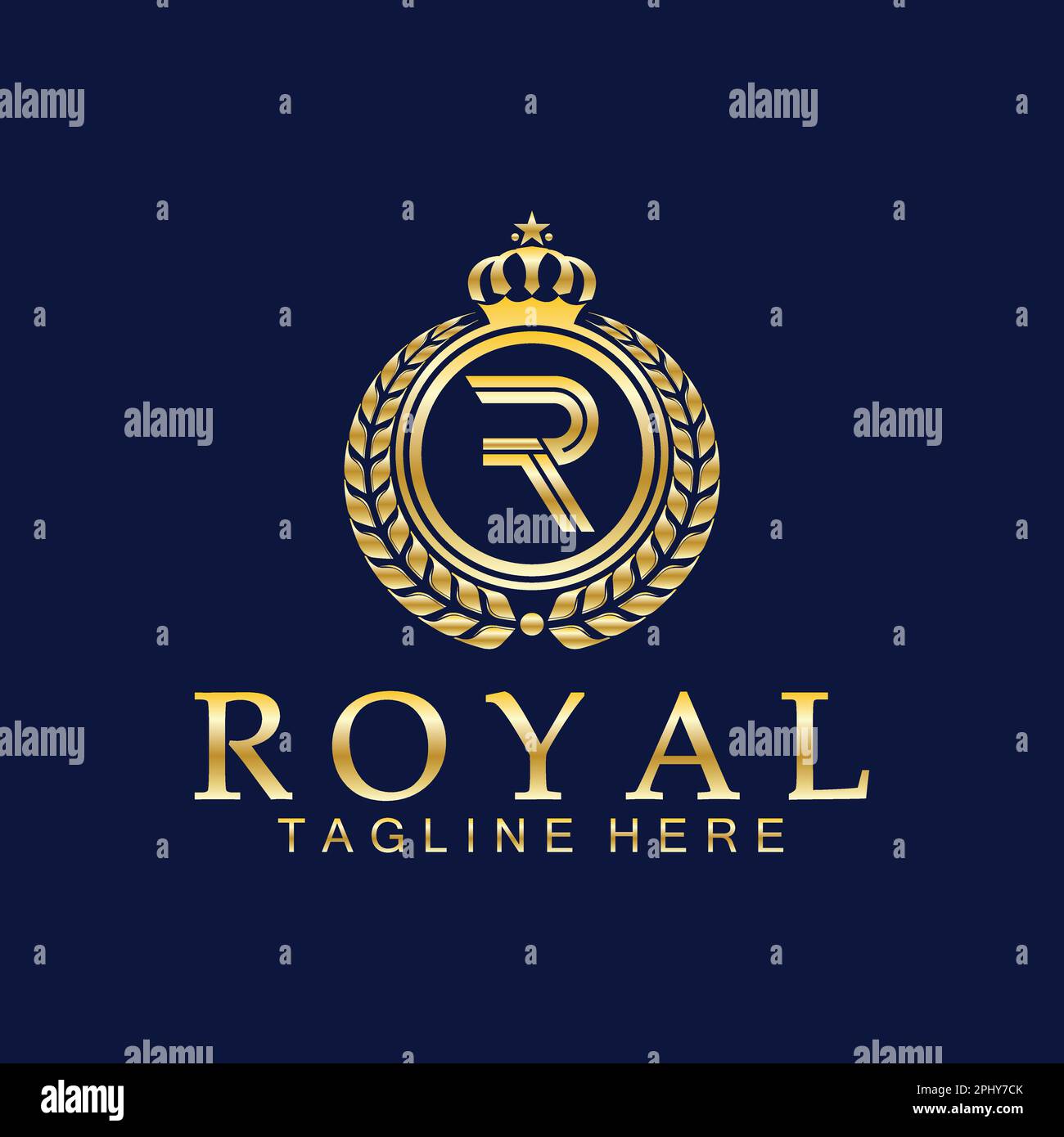 R initial royal crown logo. Royal, King, queen luxury symbol. Font ...