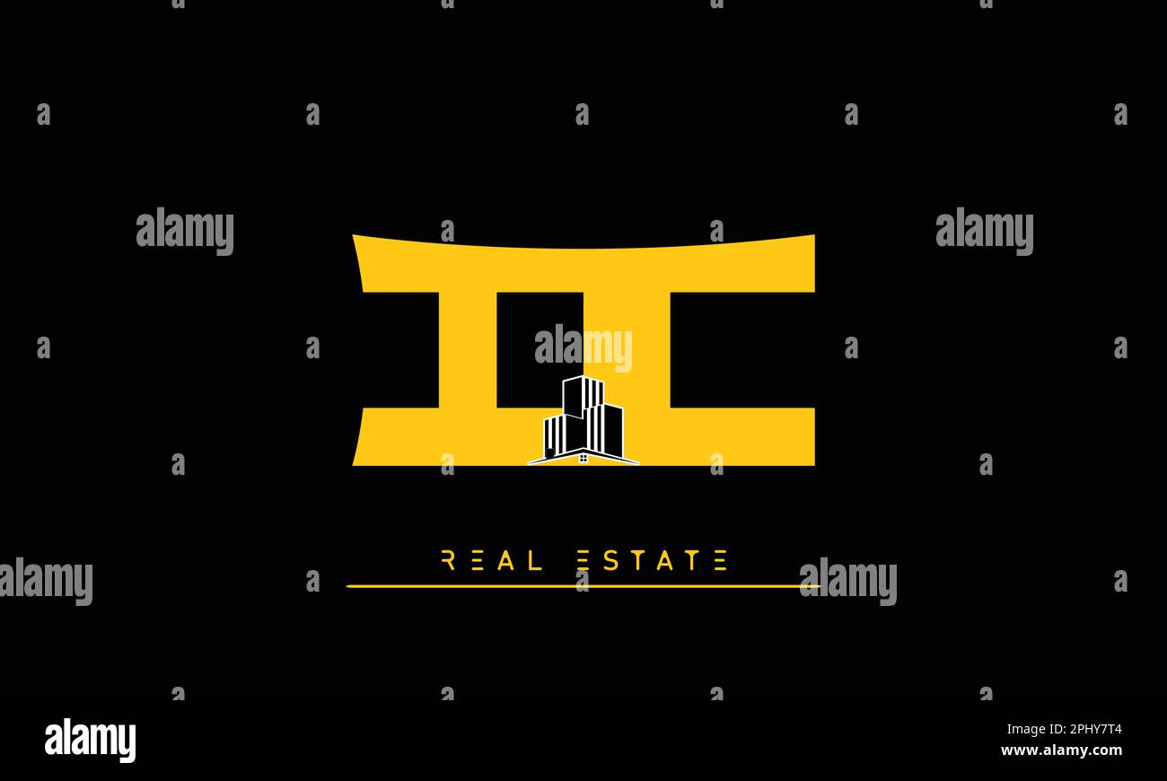 Real Estate letters Initials Monogram logo IC , CI Stock Vector Image