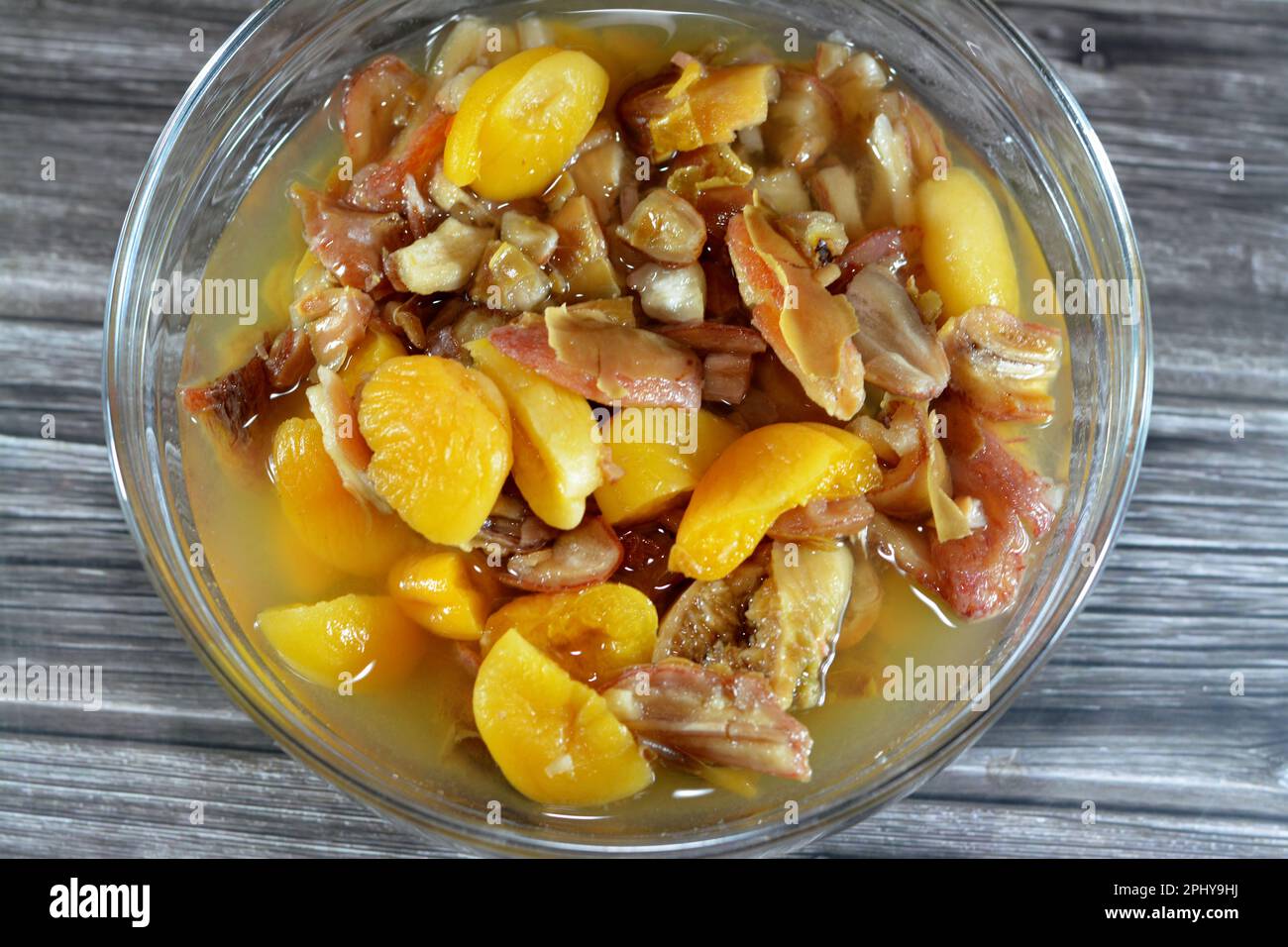 Dried fruits compote, Traditional Khoshaf kushaf dates compote that is