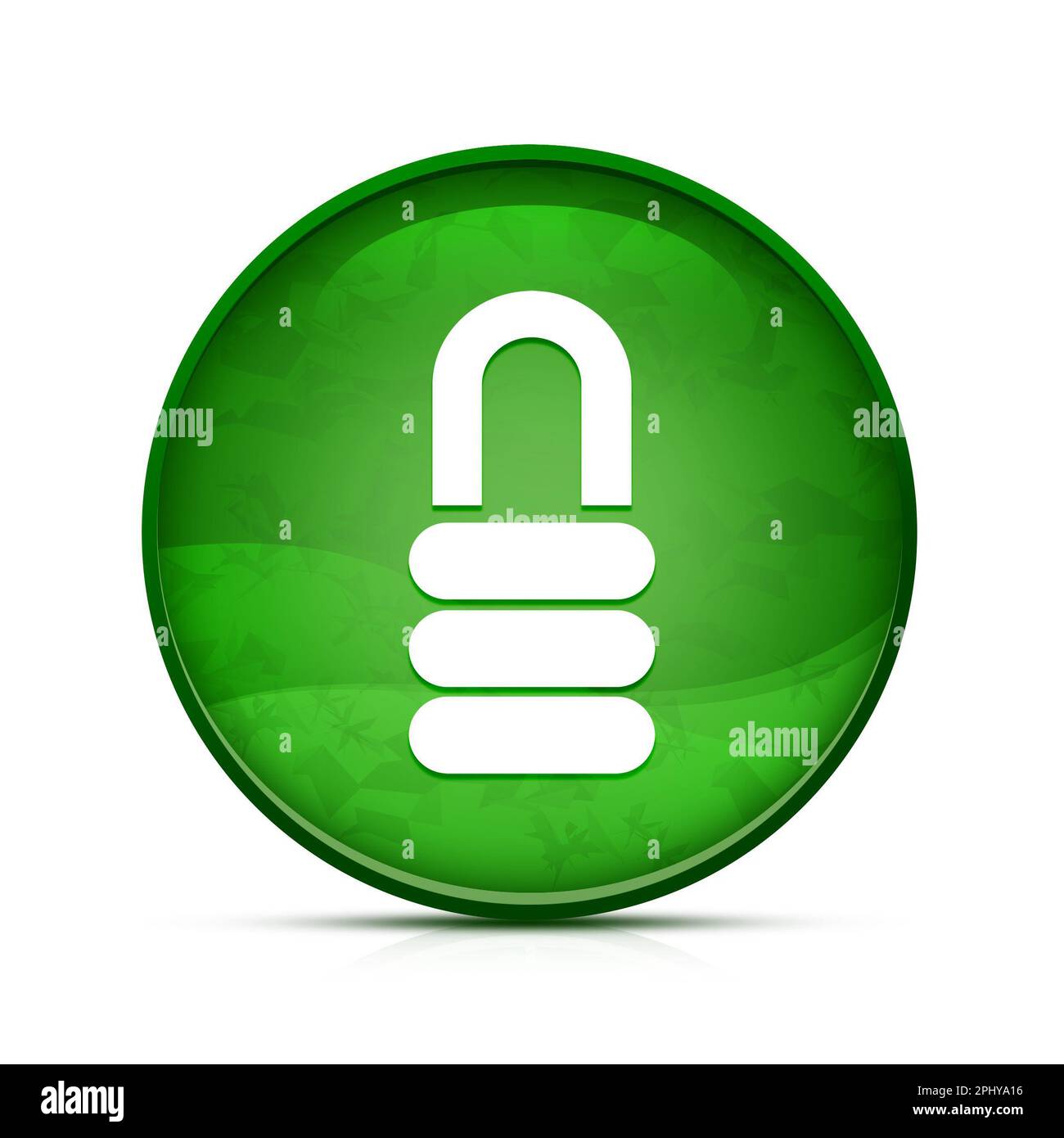 Lock icon on classy splash green round button Stock Photo - Alamy