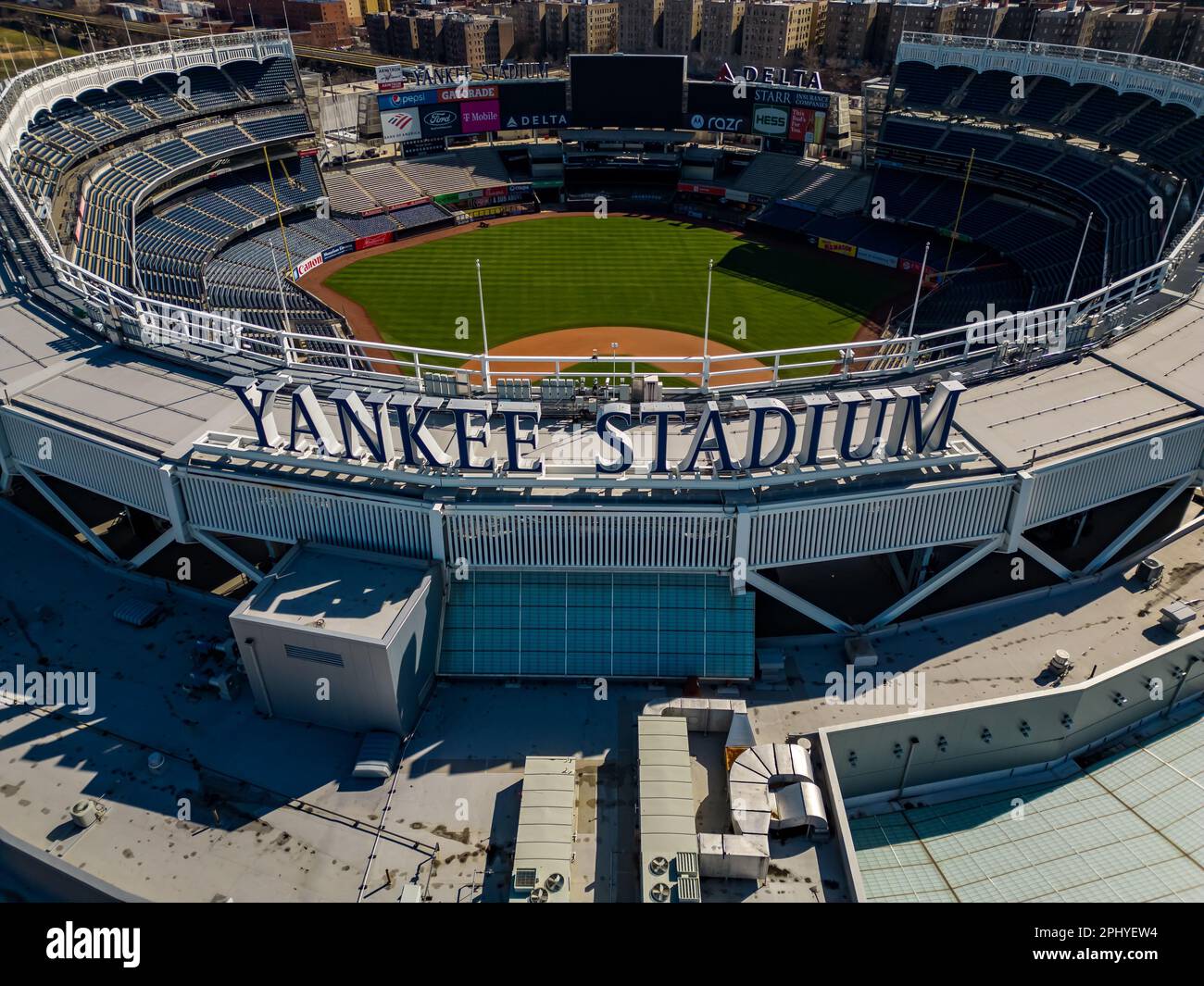 Crowd at Yankee Stadium, home of the New York Yankees baseball team Stock  Photo - Alamy