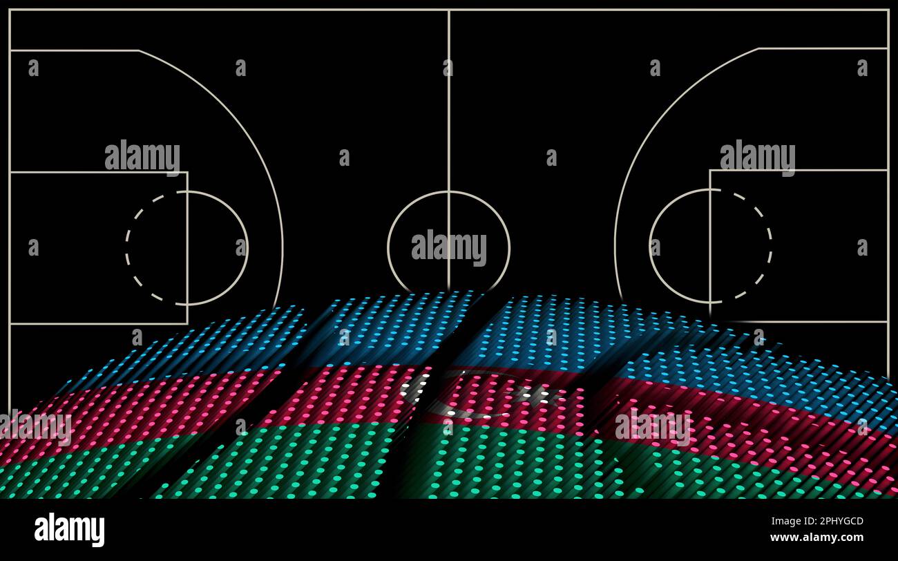 Azerbaijan Basketball court background, Basketball Ball, Black