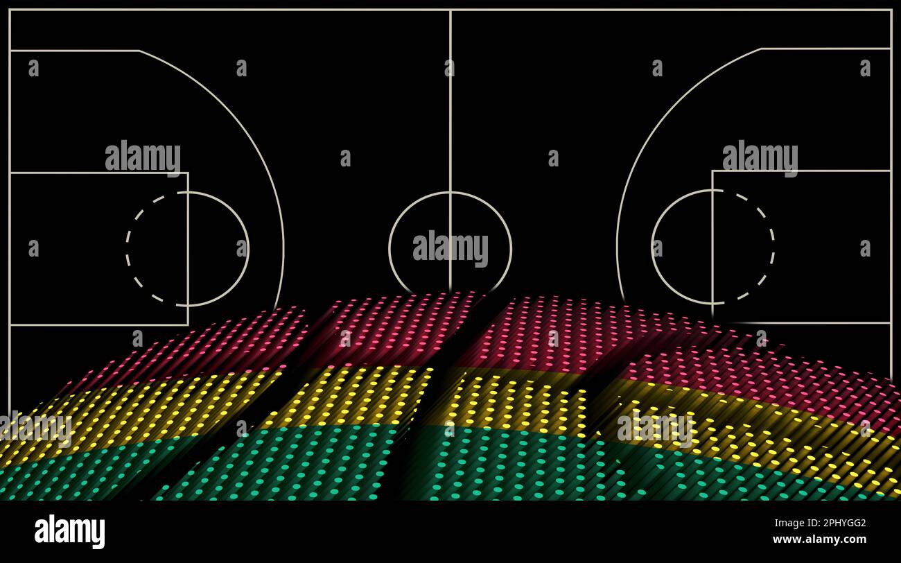 Bolivia Basketball court background, Basketball Ball, Black background