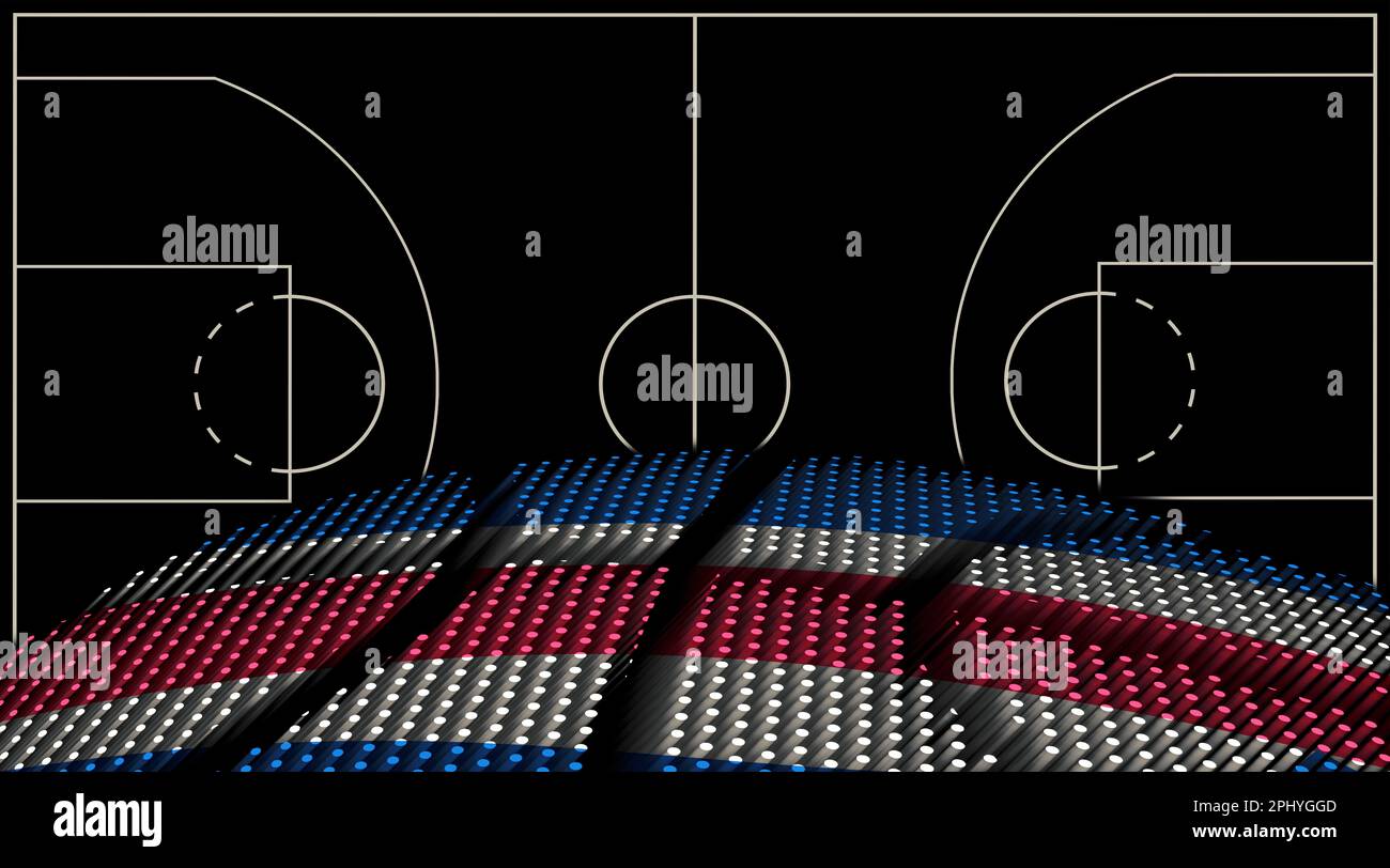 Costa Rica Basketball court background, Basketball Ball, Black