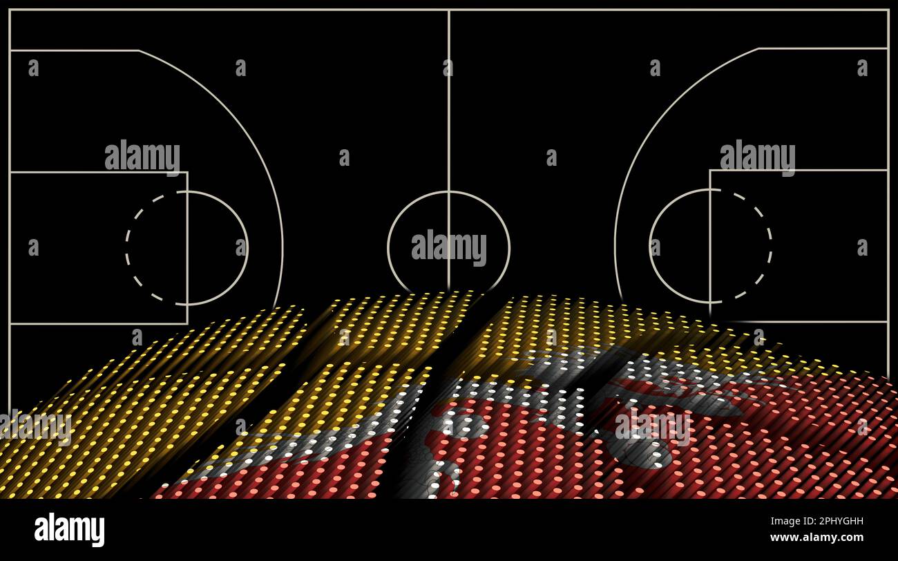 Bhutan Basketball court background, Basketball Ball, Black background