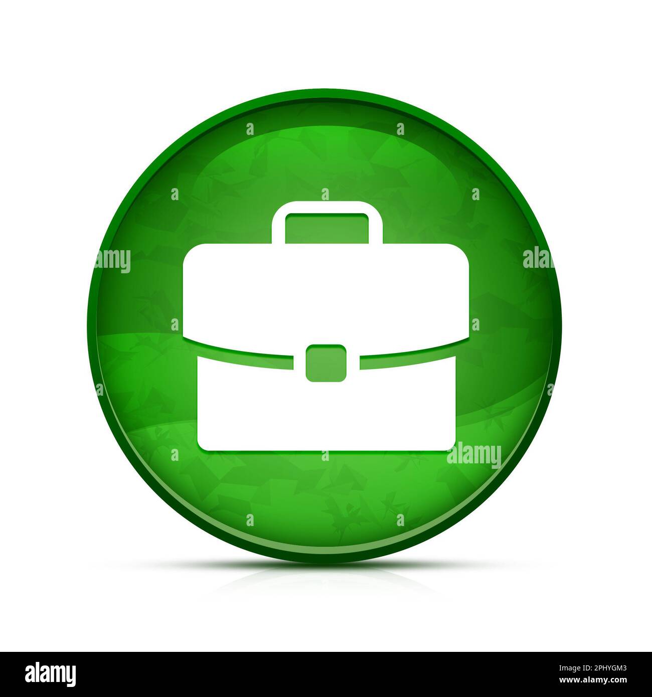 Work experience icon on classy splash green round button Stock Photo