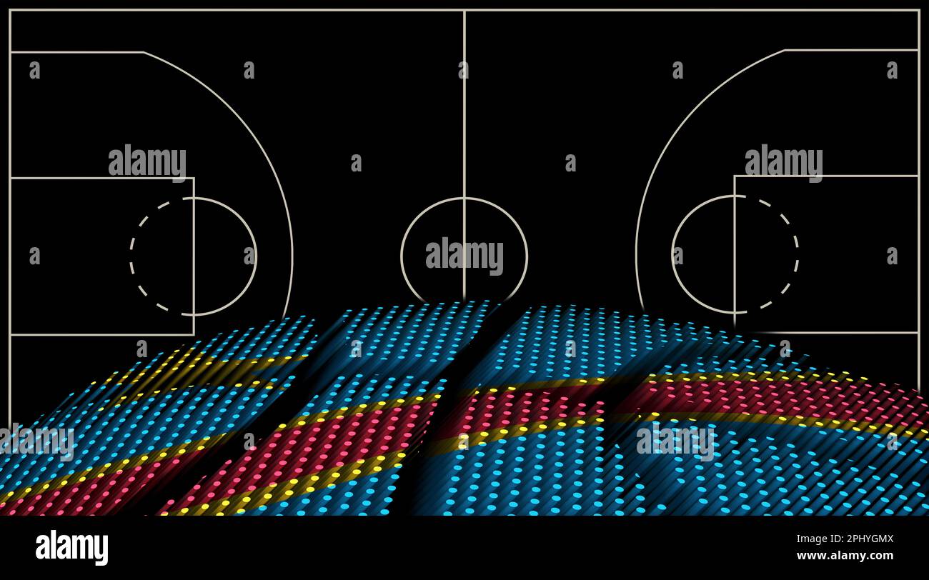 Democratic Republic of Congo Basketball court background, Basketball