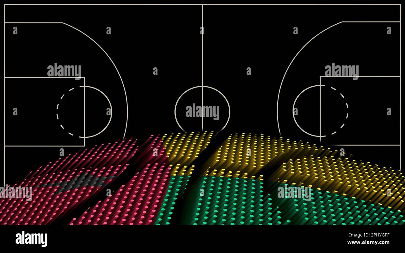 Guinea Bissau Basketball court background, Basketball Ball, Black