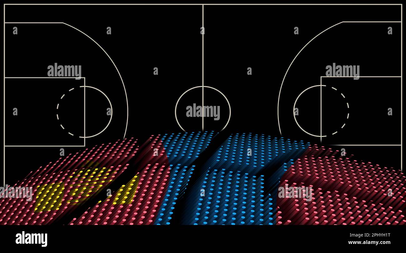 Mongolia Basketball court background, Basketball Ball, Black background