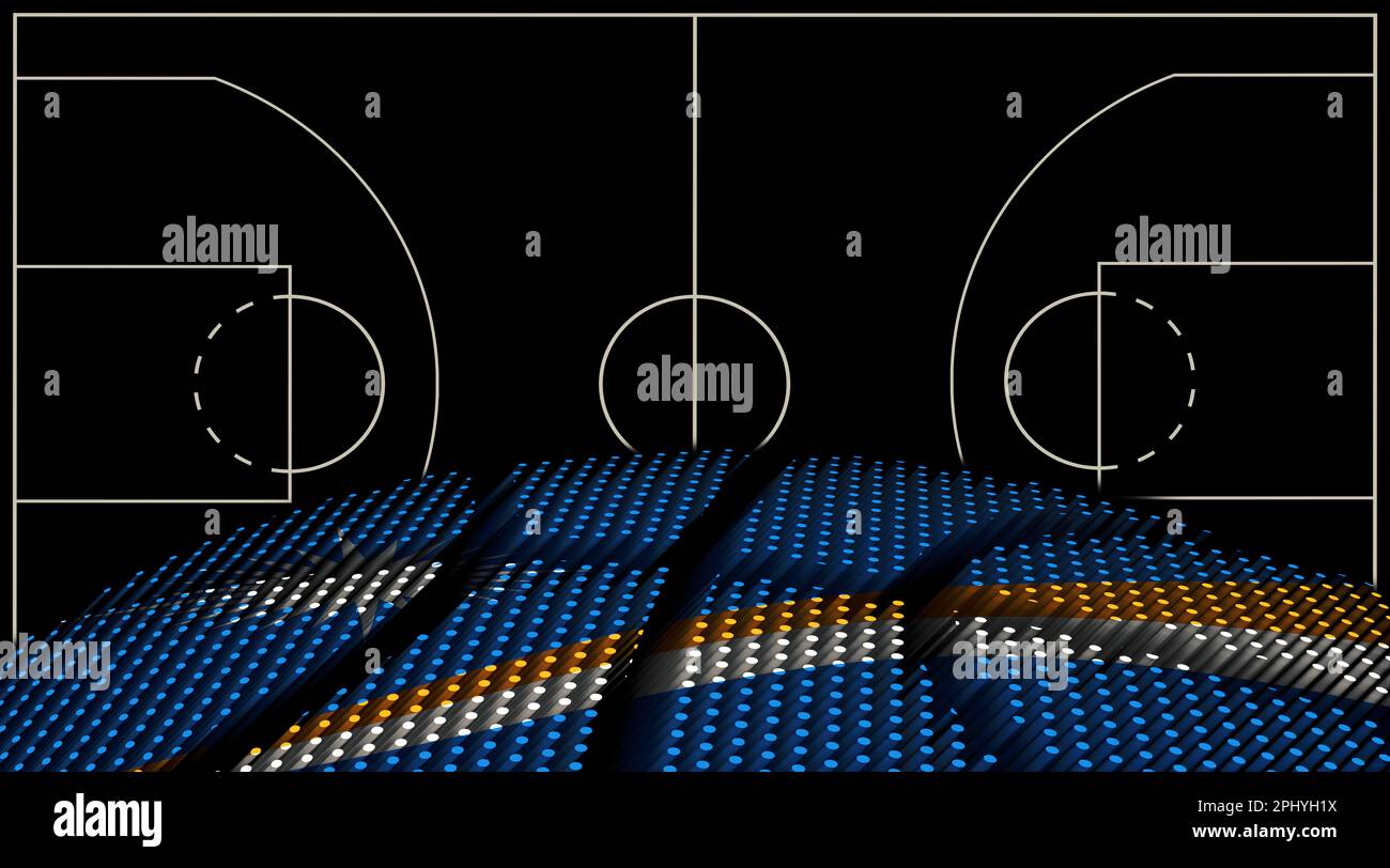 Marshall Islands Basketball court background, Basketball Ball, Black