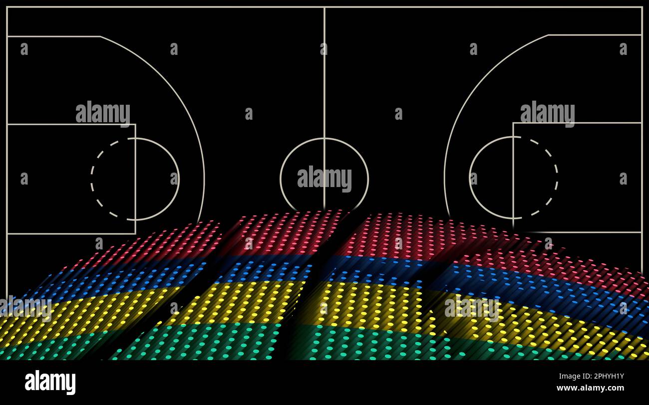 Mauritius Basketball court background, Basketball Ball, Black