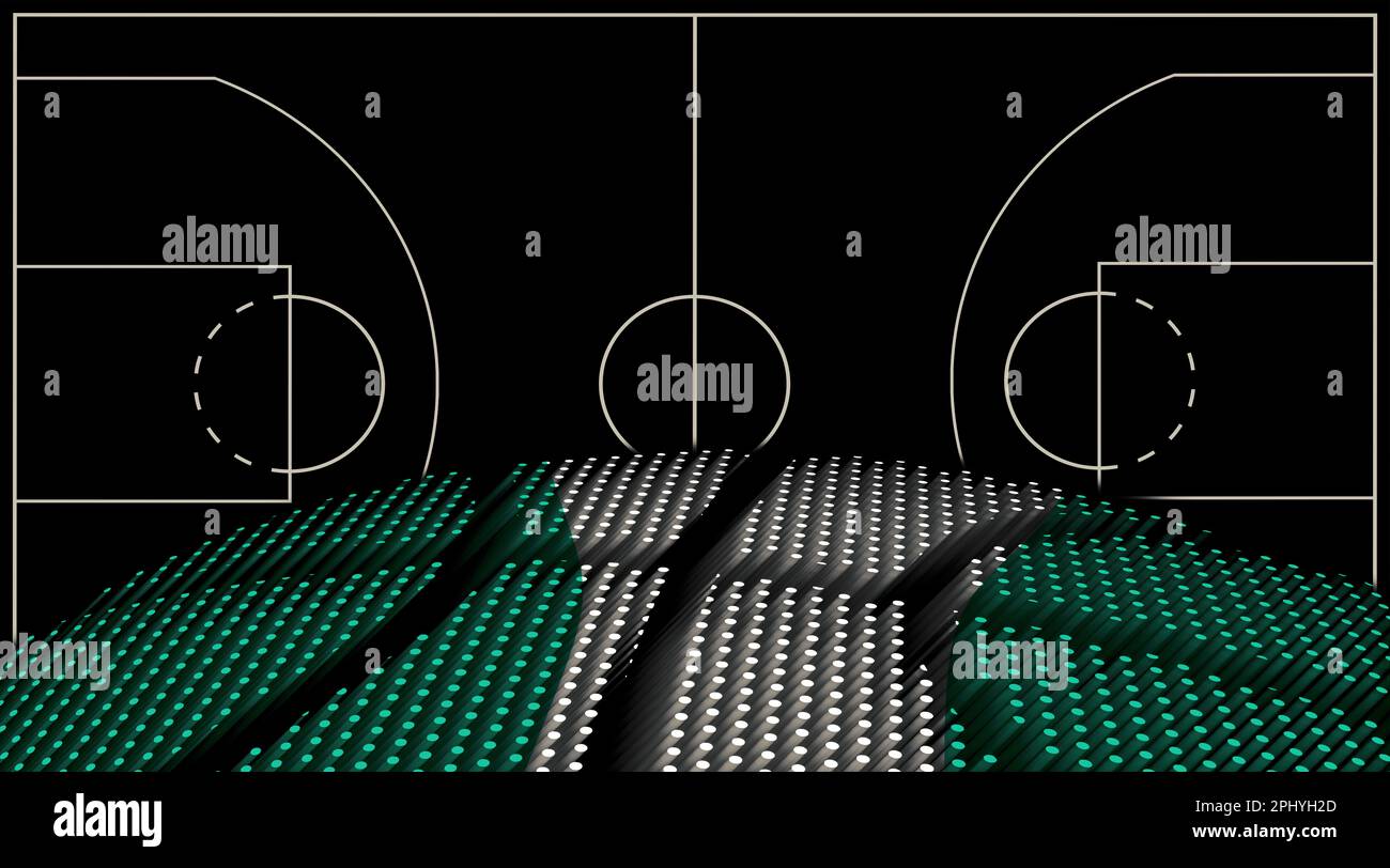 Nigeria Basketball court background, Basketball Ball, Black background