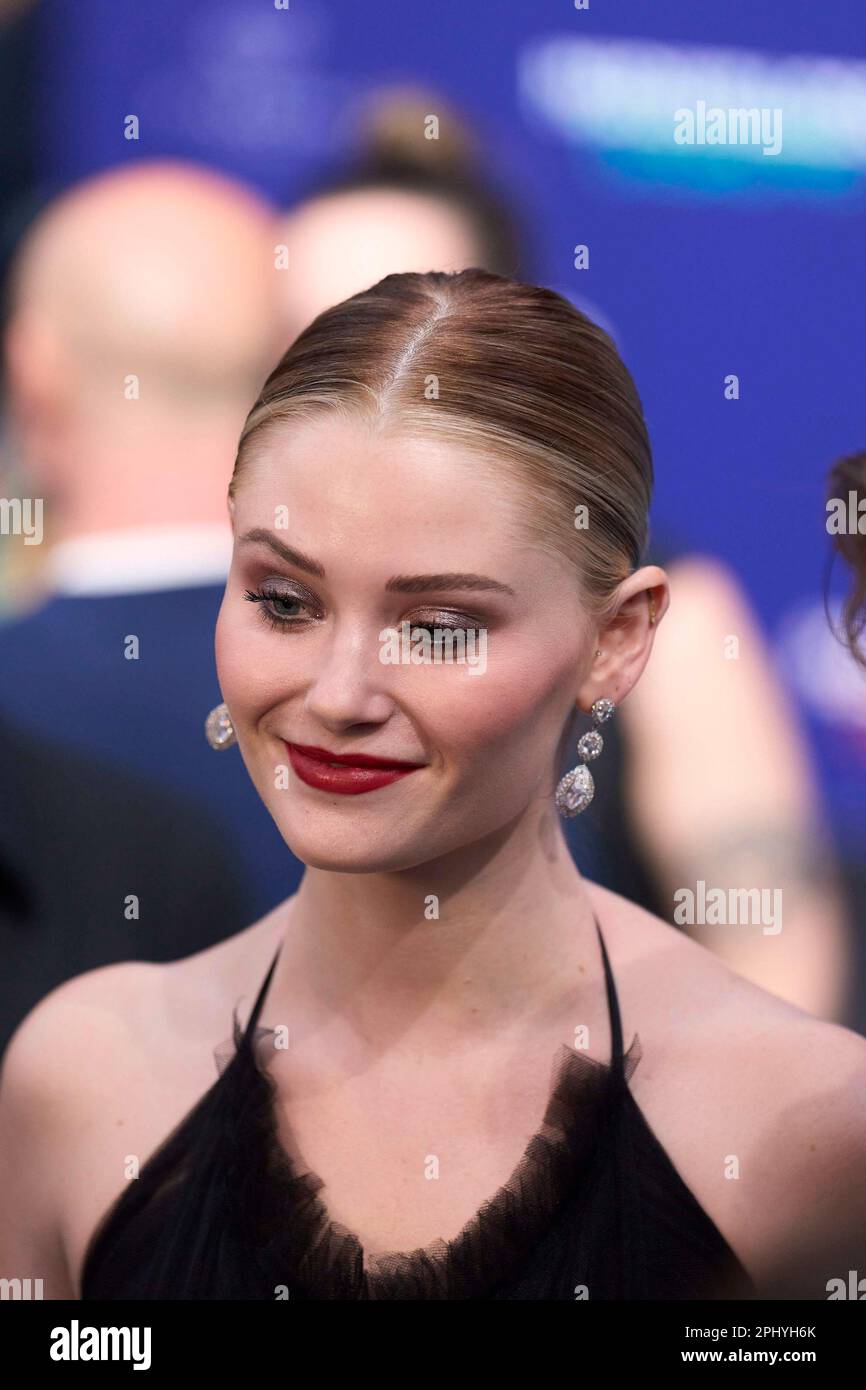 Virginia Gardner attends 'Beautiful Disaster' Premiere at Callao Cinema