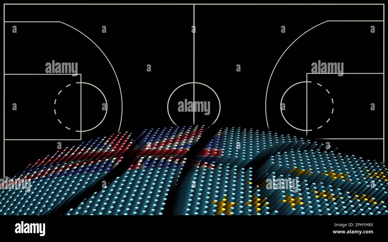 Tuvalu Basketball court background, Basketball Ball, Black background