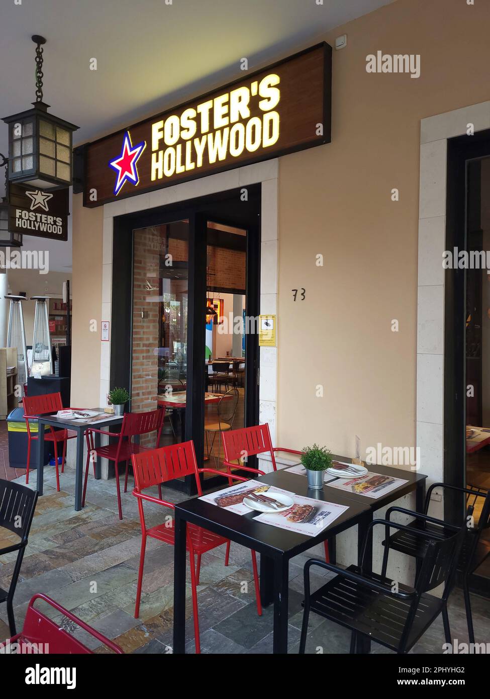 Foster's Hollywood restaurant in Malaga, Spain Stock Photo Alamy