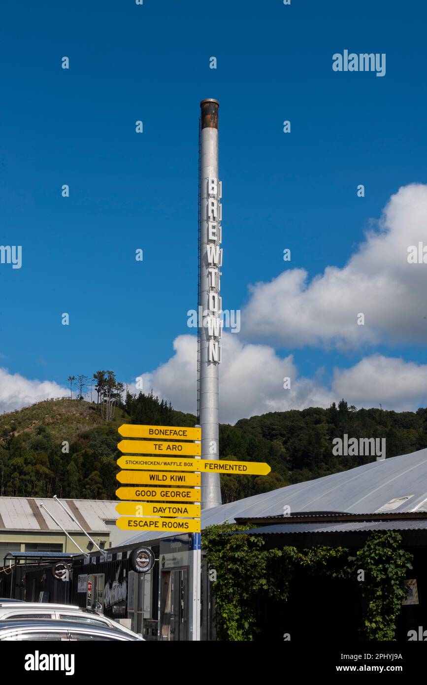 Brewtown in Upper Hutt, New Zealand, a visitor attraction with numerous