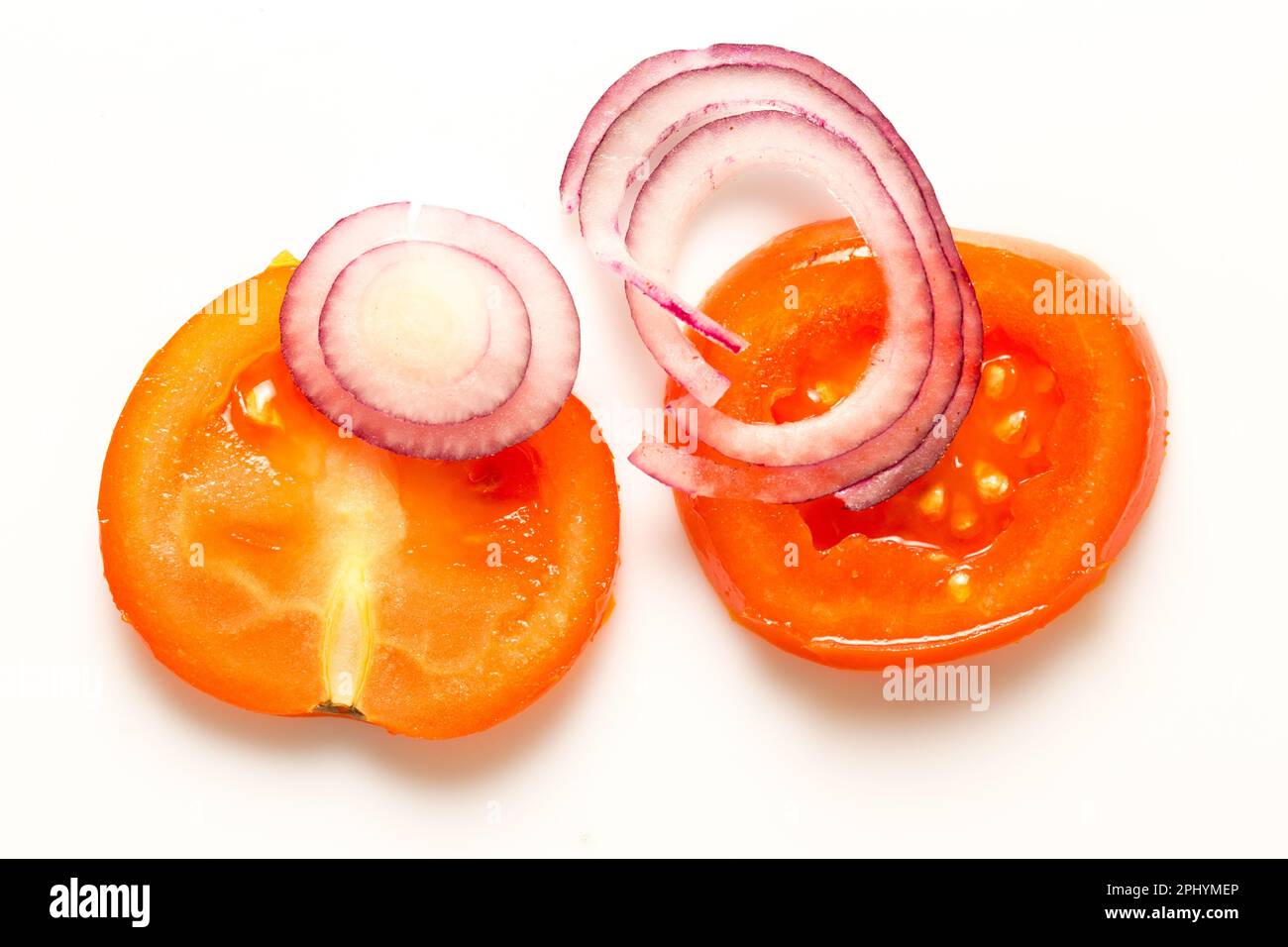 Essen und Trinken-gesundes frisches farbiges geschnittenes Gemüse Stock Photo