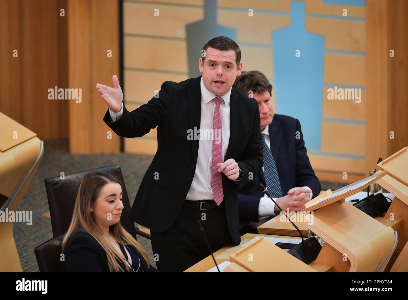 Scottish Conservatives Roles Edinburgh Scotland, UK 30 March 2023. Leader of the Scottish ...